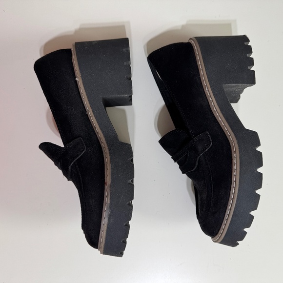 Dolce Vita Black Suede Loafers - Picture 13 of 14